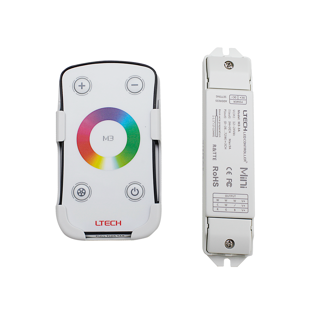 Bộ Điều Khiển Đèn Led Ltech M3+M3-3A Điều Chỉnh Màu Sắc Ánh Sáng, LED Dimmer Controller