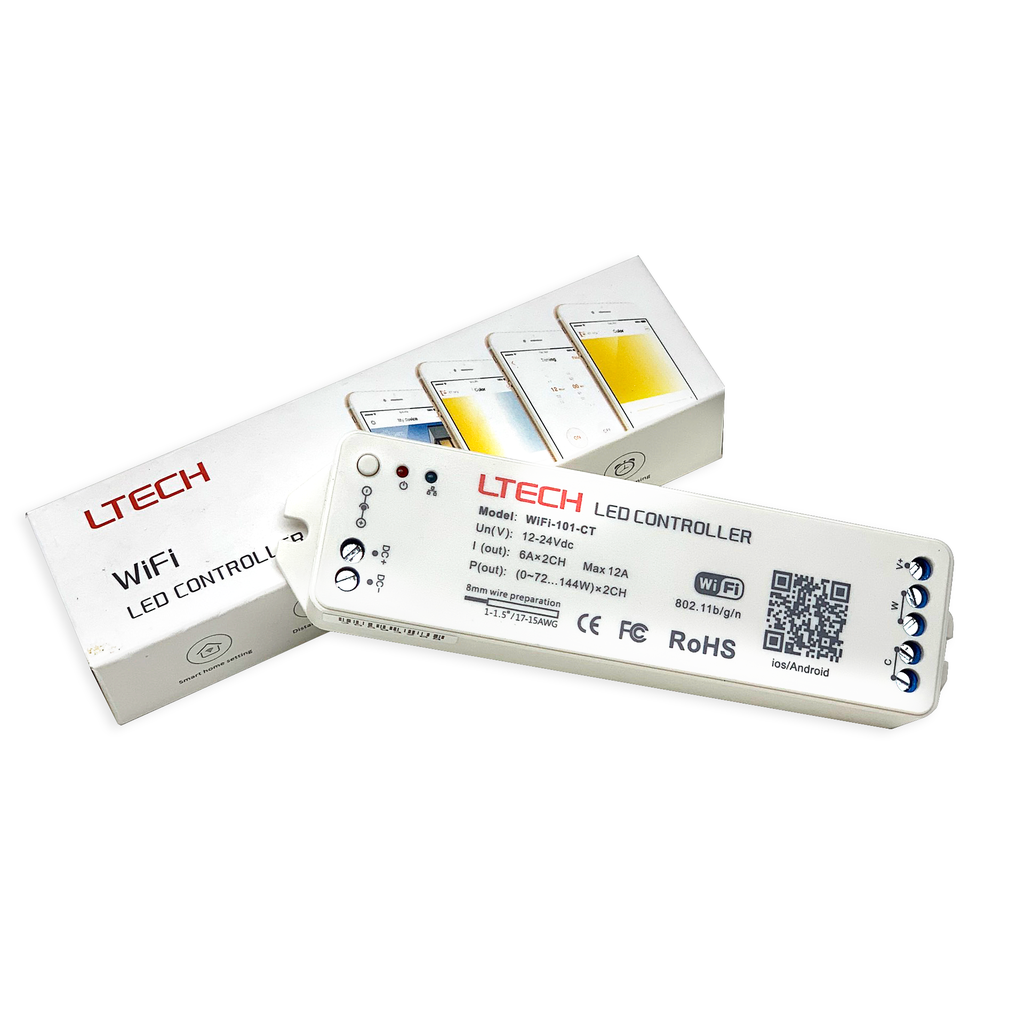 Bộ Điều Khiển Đèn Led Ltech Wifi-101-CT Điều Chỉnh Màu Sắc Ánh Sáng, LED Dimmer Controller