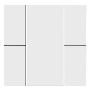 Công tắc - 4 Button Glossy White Plastic ITR304-0002