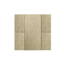 Công tắc - 4 Button Champagne Aluminium Eloxal Matt Brushed ITR304-0106