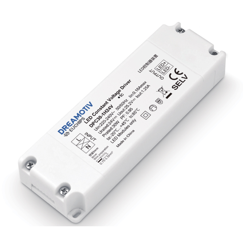 30W 24VDC Non-Dimmable CV LED Driver DPC30-1H24V