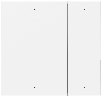 ZB P10 Series 4-Gang 4-Button Switch Panel (Pearl White)