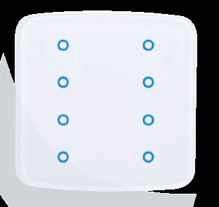 Công tắc cảm ứng 8 kênh KNX MSW1008-TL-OB