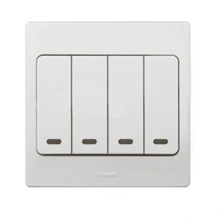 [281017] Công tắc bốn 2 chiều có đèn 281017