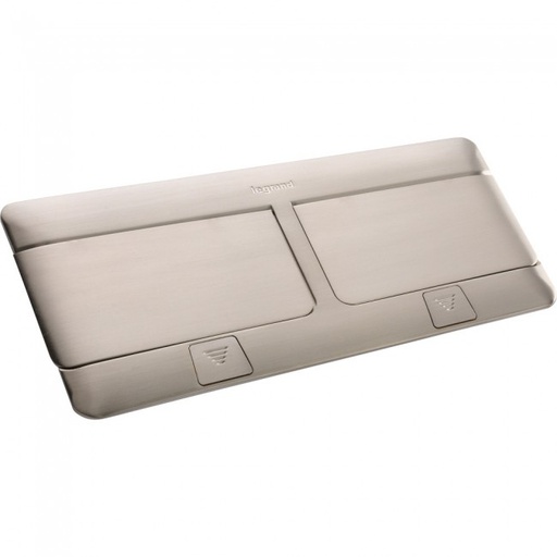 [054023] Hộp âm sàn 8 Module - Mặt thép không gỉ 054023