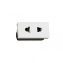 Ổ cắm 2 chấu có màng che 654320