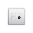 Ổ cắm tivi + mạng (CAT6) 705602