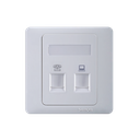 Ổ cắm điện thoại + ổ cắm mạng (CAT5e) 55229S