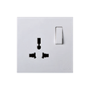 Ổ cắm đơn 3 chấu + công tắc 721089