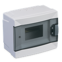 Tủ điện gắn nổi Makel - 6 Module - Nắp trong 63106