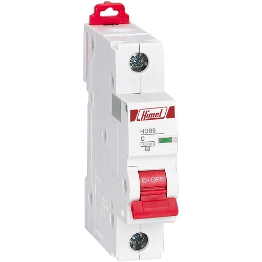 MCB 1P 6A-63A 10kA Type C - HDB9H63A1C
