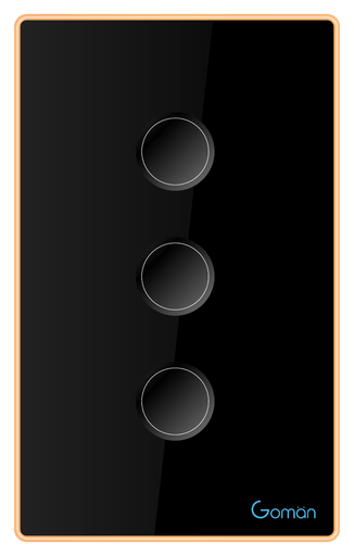 [GM-ZB33 3-US Series 2] Công tắc điện 3 nút GM-ZB33 3-US Series 2