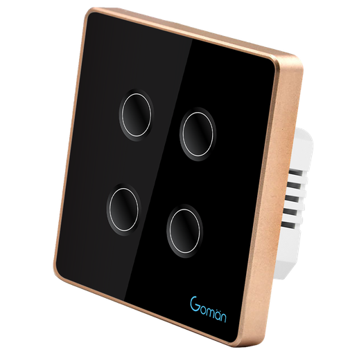 [GM-ZB341/2/3/4-US Series 2] Công tắc điện 4 nút lõm GM-ZB341/2/3/4-US Series 2