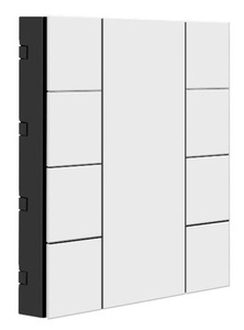 [ITR308-0002] Công tắc - 8 Button Glossy White Plastic ITR308-0002