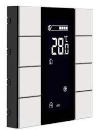 [ITR308-1003] Công tắc - iSwitch with LCD - 8 Button Matt White Plastic ITR 308-1003