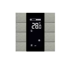 [ITR308-1100] Công tắc LCD - 8 Button Natural Aluminium Eloxal Matt Brushed ITR308-1100
