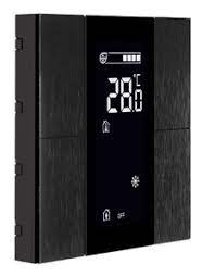 [ITR304-1101] Công tắc LCD - 4 Button Black Aluminium Eloxal Matt Brushed ITR304-1101