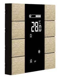 [ITR308-1106] Công tắc LCD - 8 Button Champagne Aluminium Eloxal Matt Brushed ITR308-1106