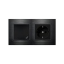 Khung  Công tắc & Ổ cắm loại EU - C / F - 2 Gang ITR701-0100