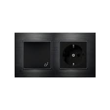 [ITR701-0100] Khung  Công tắc &amp; Ổ cắm loại EU - C / F - 2 Gang ITR701-0100