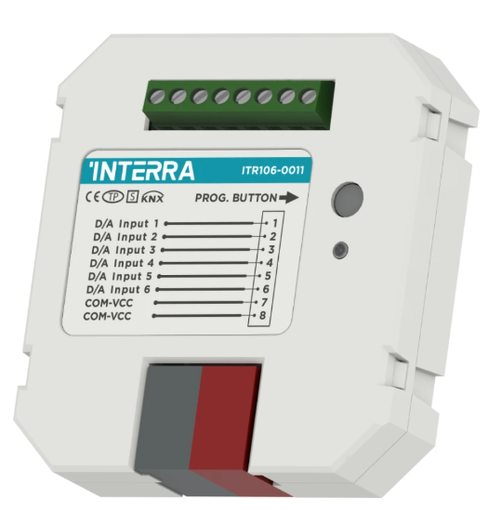 6 Channel KNX Binary Input / Push Button Interface