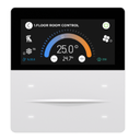 İXM 3’’ KNX Touch Panel 4 Button Aluminium Natural w/ LCD