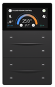 İXM 3’’ KNX Touch Panel 8 Button Aluminium Black