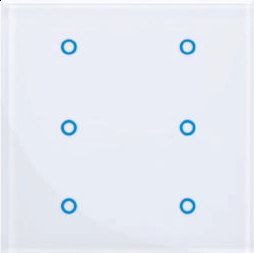 [MSW1006-TL-KB] Công tắc cảm ứng 6 kênh KNX MSW1006-TL-KB