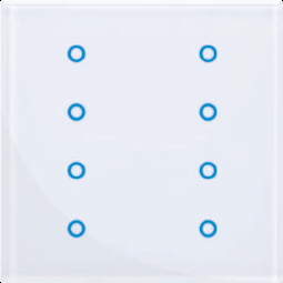 [MSW1008-TL-KB] Công tắc cảm ứng 8 kênh KNX MSW1008-TL-KB