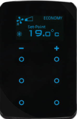 [MTH1006-TL-OS] Công tắc cảm ứng 6 có màn hình  kênh KNX MTH1006-TL-OS